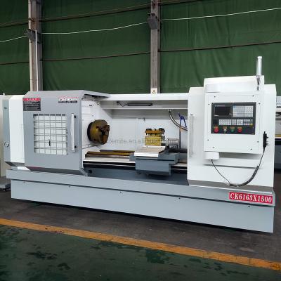 China Machinery Repairs Workshop Flat Bed Cheap Price CNC Lathe Turning Machine CK6163 For Wheel Processing for sale