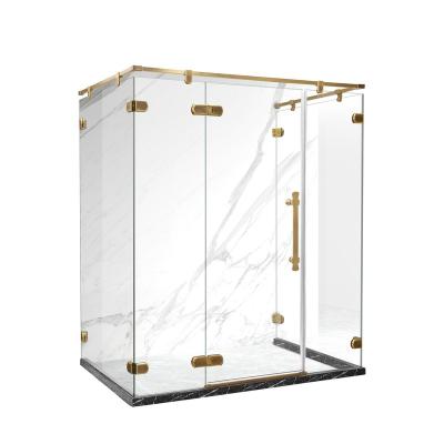 China China Modern Shower Room Bathroom Tempered Glass Door Glass Shower Rooms for sale