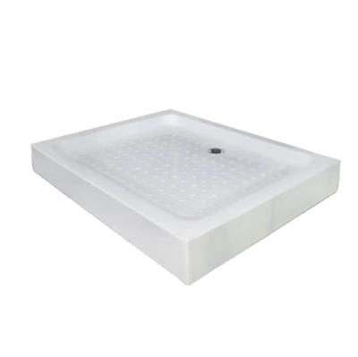 China Hot Selling Rectangle Stone Room Modern Customizable Raised Bathroom Floor Plastic Shower Trays TNS-3039 America Standard Large for sale