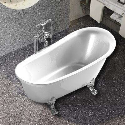 China TNS BA8301B Indoor Classic Silver Freestanding Small Seamless Round Bathtubs Made Of Acrylic for sale