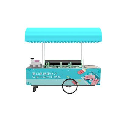 Κίνα Mobile Fast Food Display Carts Kiosks Chili Vending Bike Commercial Food Supply Cheap Outdoor Used Vendor Carts Refrigeration Carts For Selling Food προς πώληση