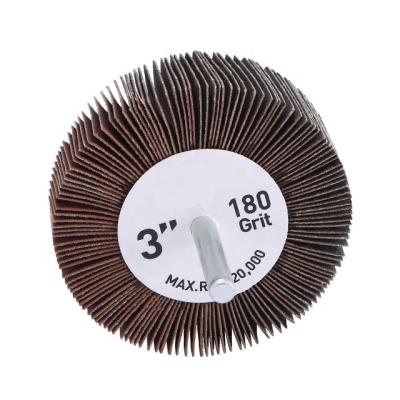 China 3-Inch Metal Flap Sander Polishing Flap Wheel Grinding Wheel Surface Treatment With Sand Paper for sale