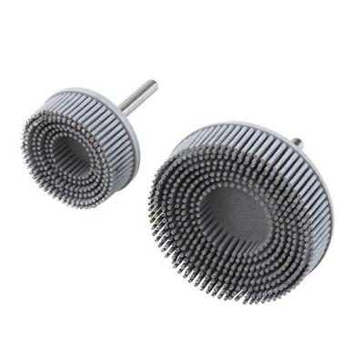 China Metal and Nonmetal Gray 120# Nylon Bristle Brushes Metal Bristle Brush Polish Pads for sale