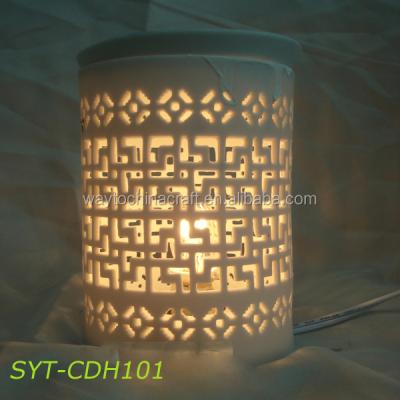 China Aroma Diffuser and Home Decoration Porcelain Oil Burner Aroma Diffuser Set Candle Holders Tea Lights for sale