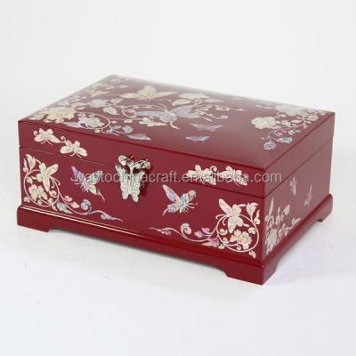 China Wooden Multifunctional Wooden Make Up Jewelry Box for sale