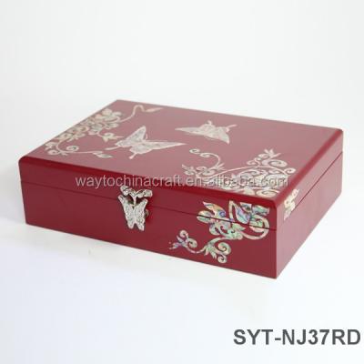 China Wedding Gift Good Quality Antique Wooden Jewelry Boxes for sale