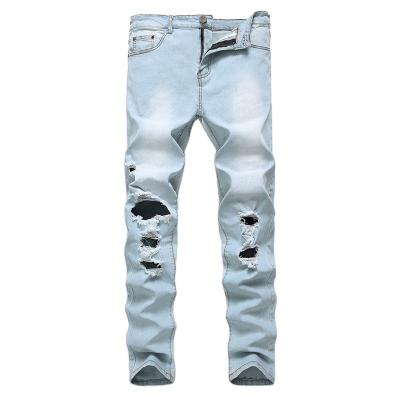 China 2021 Customs Wholesale High Quality Viable Man Blue For Skinny Jeans Stretch Pants For Mens Tapered Jeans for sale