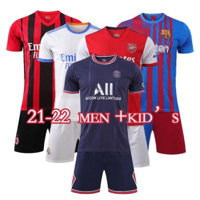 China 2021/22New Club Sets National Pattern T-shirt And Jersey Football Uniform Short Wear For Men + Kids Football for sale