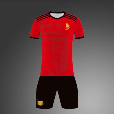 China Custom High Quality Sets Soccer Uniform Set Blank Sports Shirt Digital Printing Soccer Jersey Tracksuit for sale