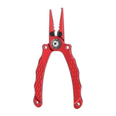 China Amazon Goods 2021 Sell High Quality Aluminum Fishing Pliers Fish Split Ring Pliers Braid Line Cutter For Sale for sale