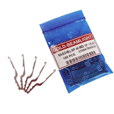 China Textile gold-beamlight latch needle/rashcel needle RASCHEL-SP 44.96D for warp knitting mahine for sale