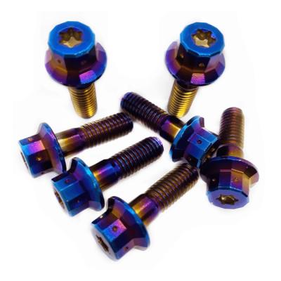 China Stainless Steel Motorcycle Electric Vehicle Refitting Screw 304 Titanium Hexagon M8 Hollow Hexagon Fastener Burning External Inner Screw for sale