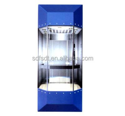 China Panoramic Shopping Malls Elevator With Circular Shaped Cabin, 1.0m/s, 1.5m/s, 1.75m/s for sale