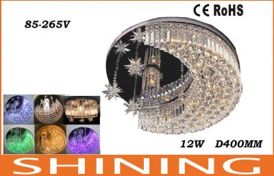 China Energiesparendes hängendes Kristalllicht D400mm 12W, Licht 220V RGB LED zu verkaufen