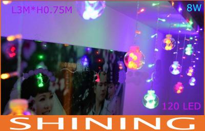 China Low Power 3m * 0.75mm RGB LED Curtain Lights 50000h Long Life for sale