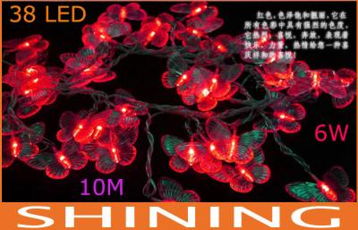 China Ketten-Lichter des Feiertags-38pcs 10m RGB LED, Innenbeleuchtungs-Befestigung zu verkaufen