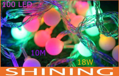 中国 防水 10m RGB LED のひもライト、100pcs 球の形ランプ 販売のため