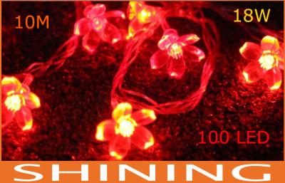 China Indoor 220V / 110V ROHS Red LED Decorative String Light 50000h Long Life for sale