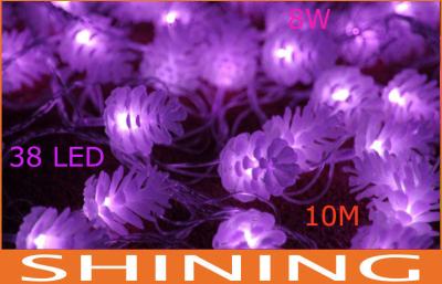 China Os bulbos exteriores do roxo 40pcs Waterproof as luzes 50000h da corda do diodo emissor de luz 220 volts à venda