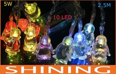 China Energy Saving Outdoor LED String Light , 2.5m 10pcs Lamps String Lights for sale