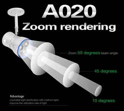 China Hohe Licht 6000K 75 Bahn der Helligkeit 643Lm 9W focusable LED Aluminiumkriteriumbezogene Anweisung zu verkaufen