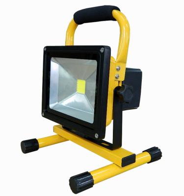 China Yellow / Black Rechargeable Aluminum Portable Flood lights With DC12v 20W for sale