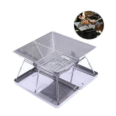 China Small Size Stainless Steel Survival Folding Folding Outdoor Camping Stove for sale