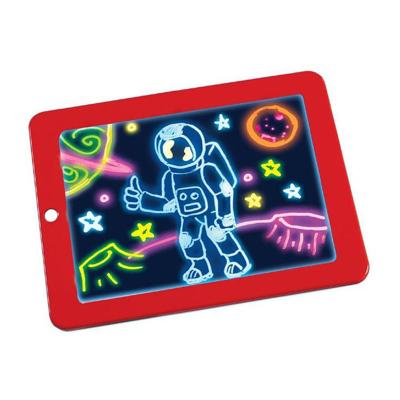 China Hot Sale Children's LED Light Glow in the Dark Drawing Board Learning Protective Magic Drawing Pad ER-TG220 for sale