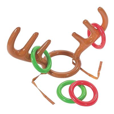 China Antler Ring Toys Cute Design Inflatable Christmas Inflatable Headband Toy ER-TG012 for sale