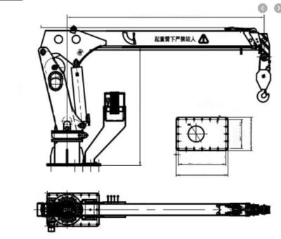 China Marine Boat Hydraulic Slewing Crane Equipment for sale