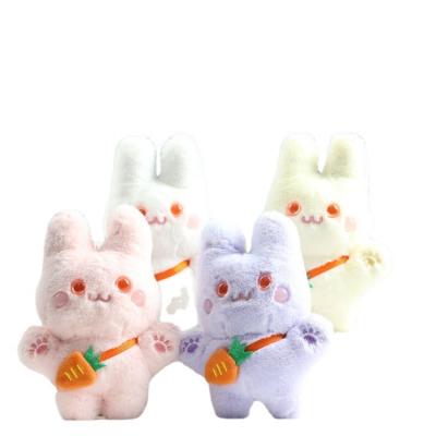 China Popular Cute Cute Rabbit Doll Plush Toy Grab Machine Small Rag Doll School Bag Ornament Hanging Key Chain for sale