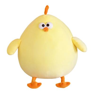 China 2022 Squatting Doll Chicken Chick Toy DUNDUN Stuffed Plush Toy Pillar Doll Greyish Brown Big Doll for sale