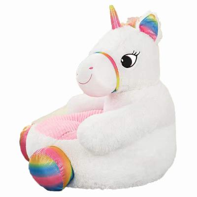 China Amazon panda plush small cartoon sofa cartoon cute lazy unicorn toy border sofa seat for sale