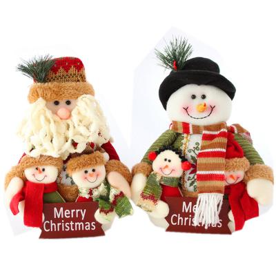 China 2022 Plush Christmas Santa Claus Plush Toys Decoration Christmas Ornaments Doll for sale