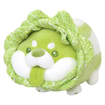 China Kawaii Plush Stuffed Plush Toy Cabbage Dog Shiba Inu Cute Animal Plush Dolls Pillows for sale