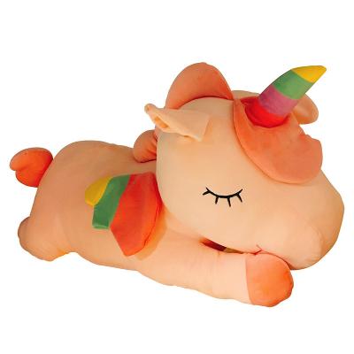 China Fasion Angel Unicorn Doll Rainbow Pony Plush Toy Pillow Doll Gift for sale