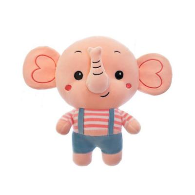 China 2022 New Design Stuffed Pose Pose Cartoon Pink Plush Elephant Toys For Children Gifts Accompanied Dolls for sale