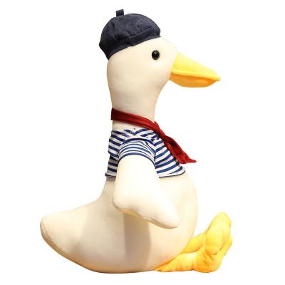 China Wholesale Custom Plush Toy Painter Goose Cute Cartoon Duckling Dolls For Kid's Birthday Gifts for sale