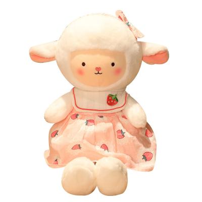 China Hot Selling Super Popular Super Soft Short Stuffed Plush Baby Lamb Plush Bedtime Toys For Girl Birthday Gift for sale