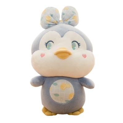 China Hot Selling Short Plush Penguin Dolls Rabbit Stuffed Toy Birthday Gift On Bed Duck Pillow for sale