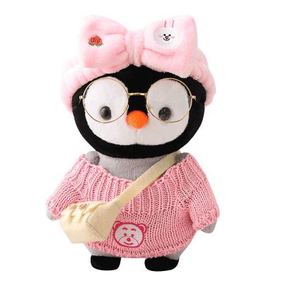 China Wholesale Cuddly Plush Dress Penguin Dolls Stuffed Toy Penguin Dolls Baby Pillow Birthday Gift For Girl for sale