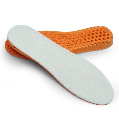 China Thick Warm Fleece + EVA Insoles Custom Made Soft Winter Wool Cushioning Multifunctional Wool Inner Stepping Insole for sale