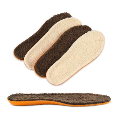 China Warm Selling Breathable And Massage Soft Wool Insole For Winter Sheepskin Insoles For Shoes for sale