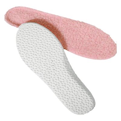 China Soft Comfortable Wool Insole Warm Faux Fur Insole For Winter for sale