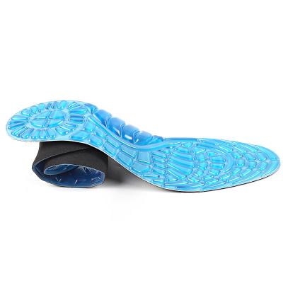 China Jel+Jersey High Particle Arch Insole Foot Support Flat Foot Massage Insole for sale