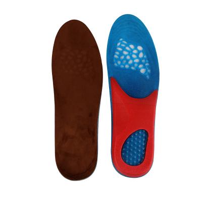 China Breathable Flat Foot Protector Orthopedic Insole Sweat-absorbent Tape Jel+microfiber Sports Leisure Insoles for sale