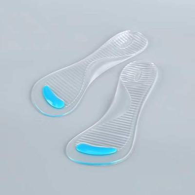 China Foot Care Gel 3/4 Insole Silicon Arch Support Massage Insole Women Feet Flat High Heel Pads for sale