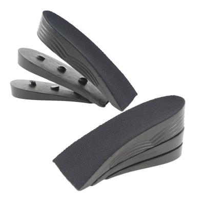 China Height Increased 3 Layers PU Height Increase Insole Lift Insoles Adjustable Height Increase Cushion Insole for sale