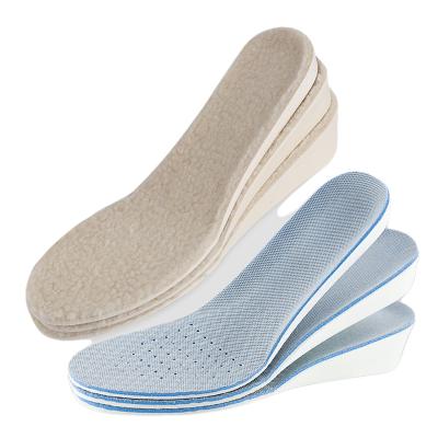 China Increased Insole Wool Insole For Feet Winter Size Insoles Invisible Height Increase Insole for sale