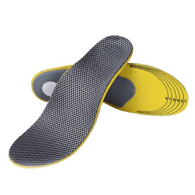 China Dark Gray Breathable Arch Support Mesh+Slow Soft Comfort Recovery Foam+ EVA Orthotic Insole Factory Supply Custom for sale